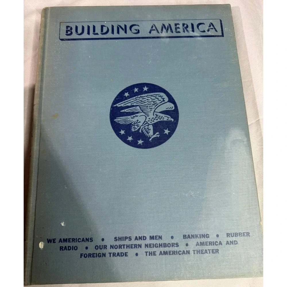 Building America Volumes 1-8 Vintage Hardcover Book Set Americana Corp NEA